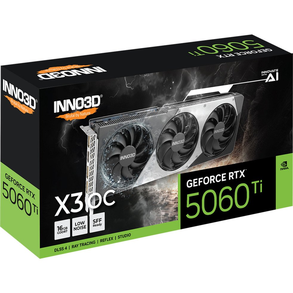 INNO3D GeForce RTX 5060 Ti TWIN X3 OC, 16 GB - Imagen 3