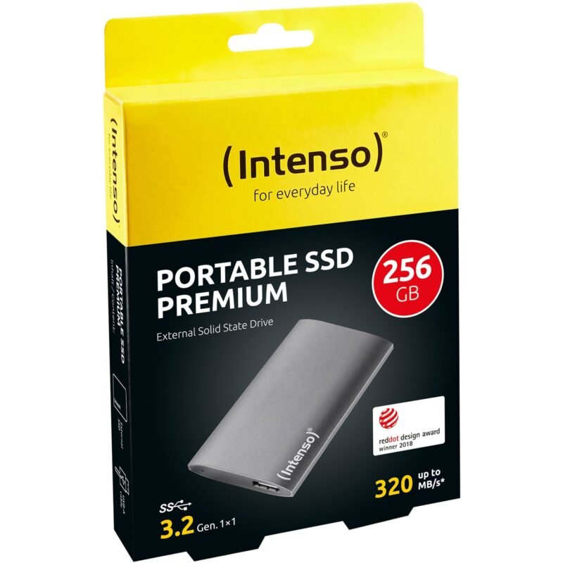 Intenso Portable SSD Premium, 256 GB 5 GB