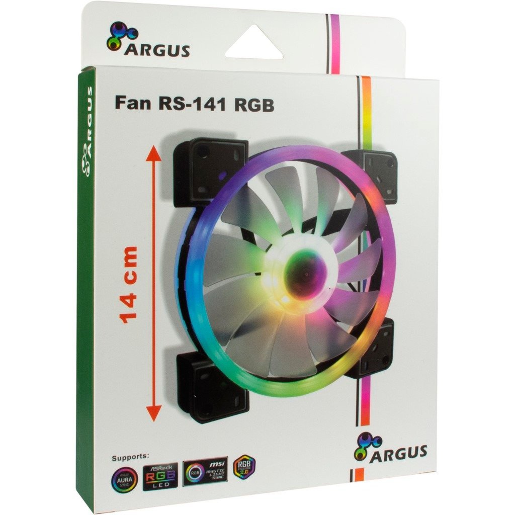 Inter-Tech Argus RS-141 RGB 140x140x25 Negro - Imagen 5