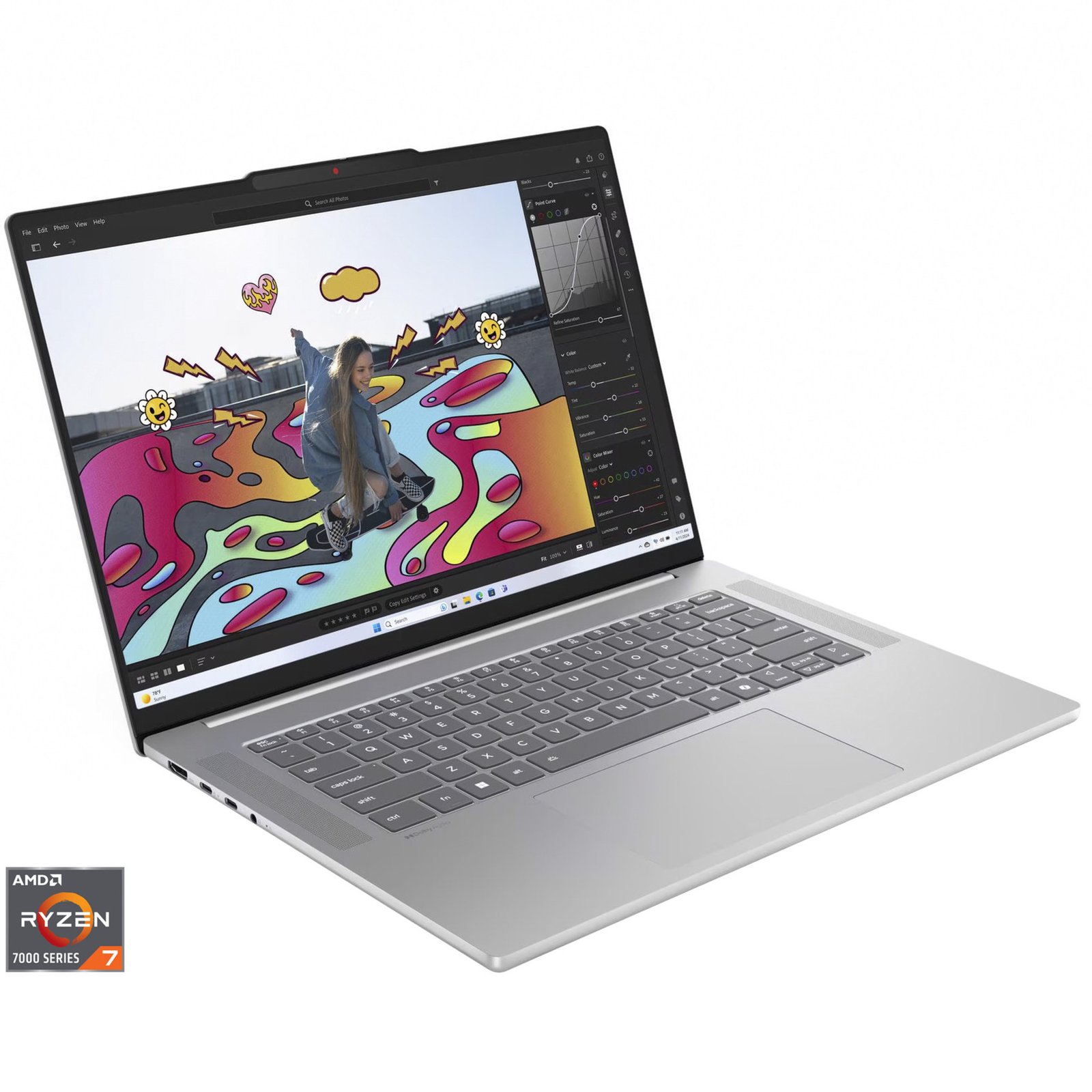 Lenovo IdeaPad Slim 5 15ARP10 (83J3004CGE) Gris, 1 TB 32 GB
