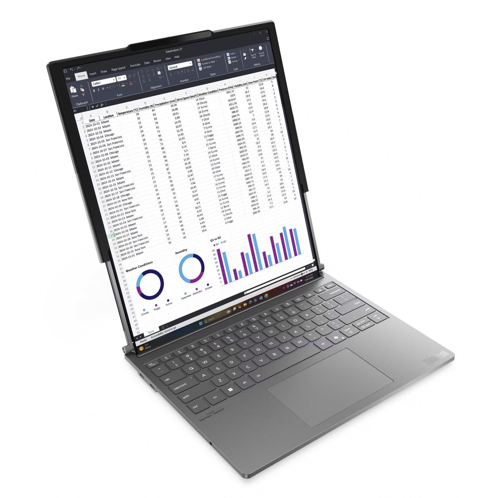 Lenovo ThinkBook Plus G6 Rollable (21TR0004GE) Gris, 1 TB 32 GB