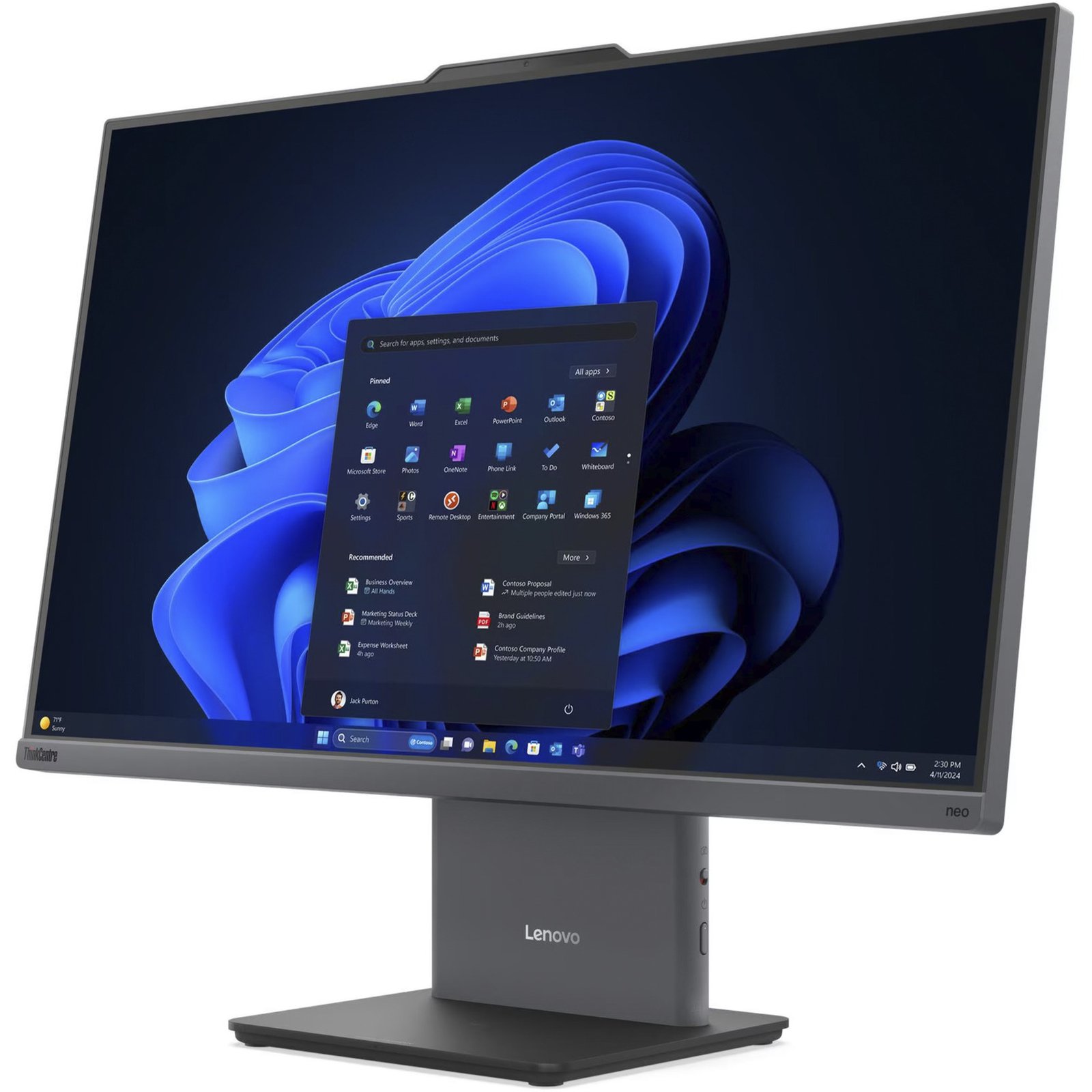 Lenovo ThinkCentre neo 55a 24 Gen 6 (13F80008GE) Gris, 1 TB 32 GB - Imagen 3