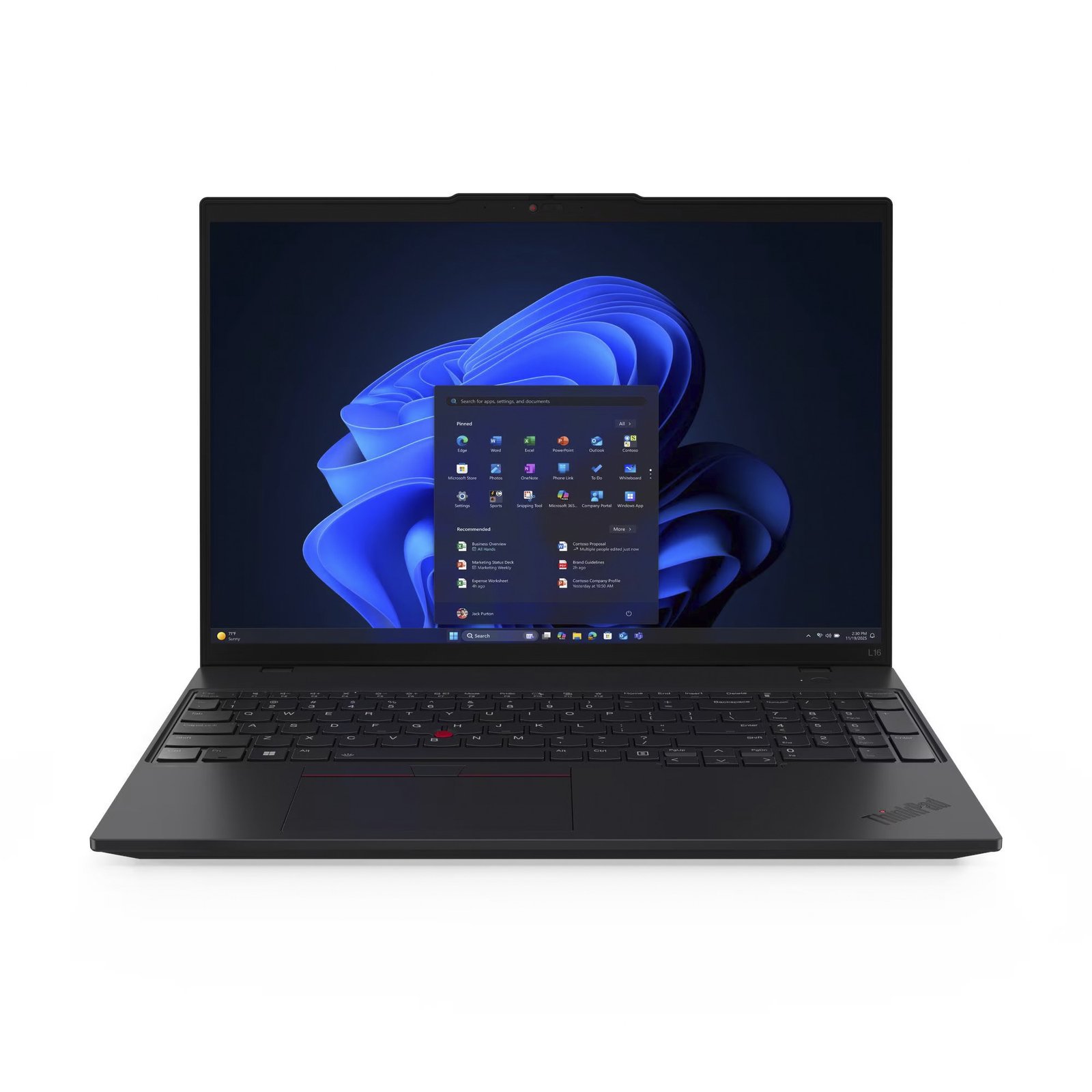 Lenovo ThinkPad L16 G2 (21SA002HGE) Negro, 512 GB 16 GB - Imagen 2