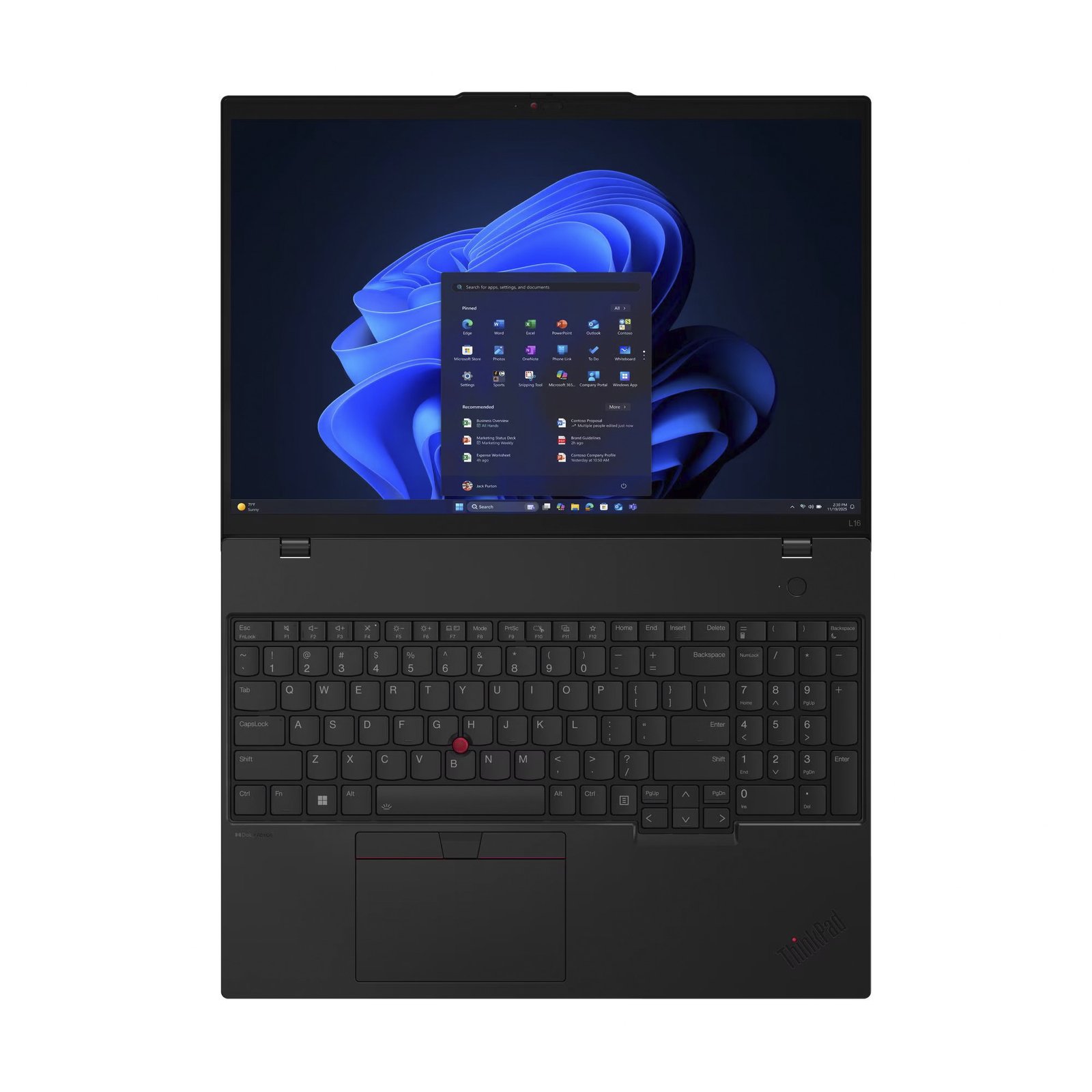 Lenovo ThinkPad L16 G2 (21SA002HGE) Negro, 512 GB 16 GB - Imagen 4