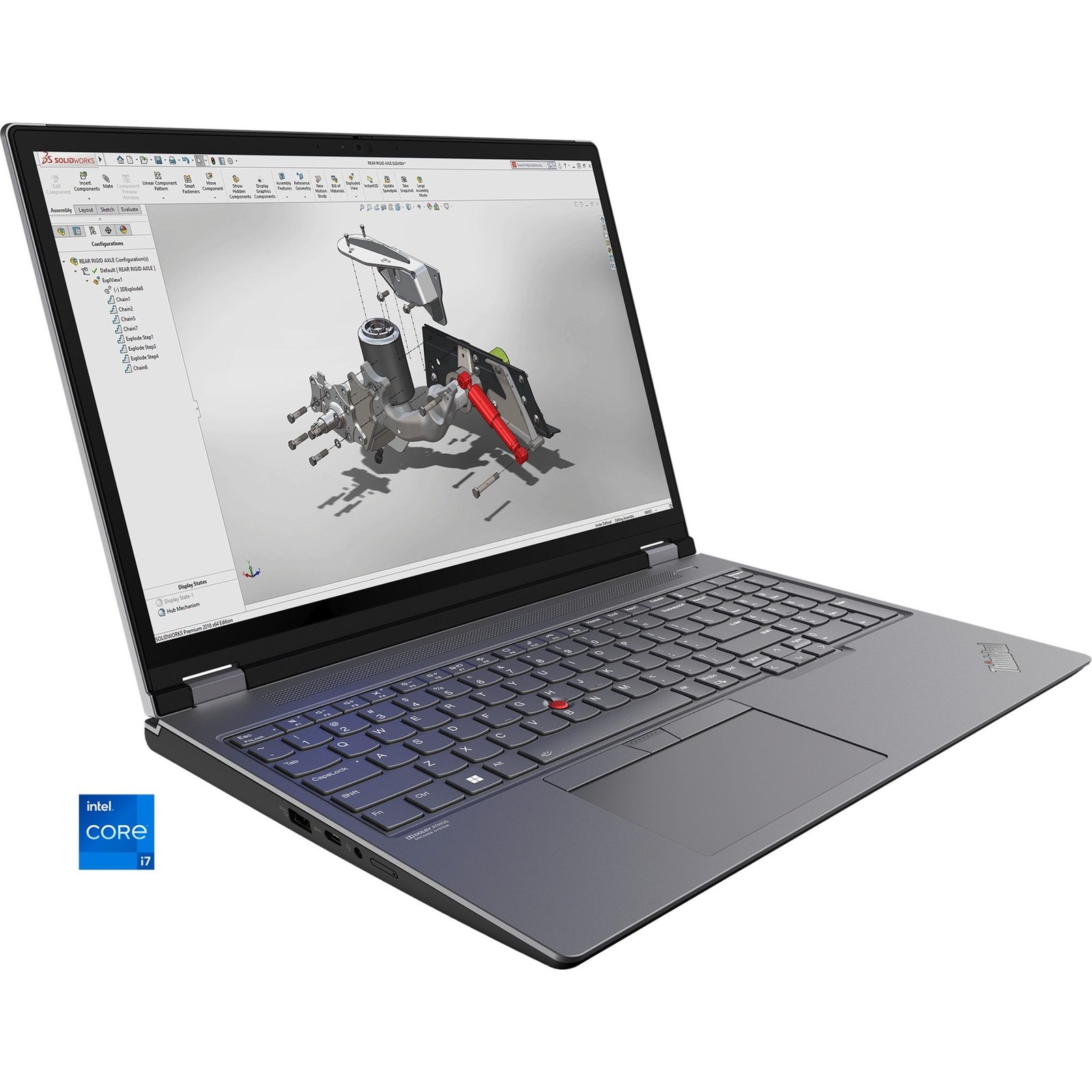 Lenovo ThinkPad P16 G2 (21FA005JGE) Gris, 1 TB 32 GB