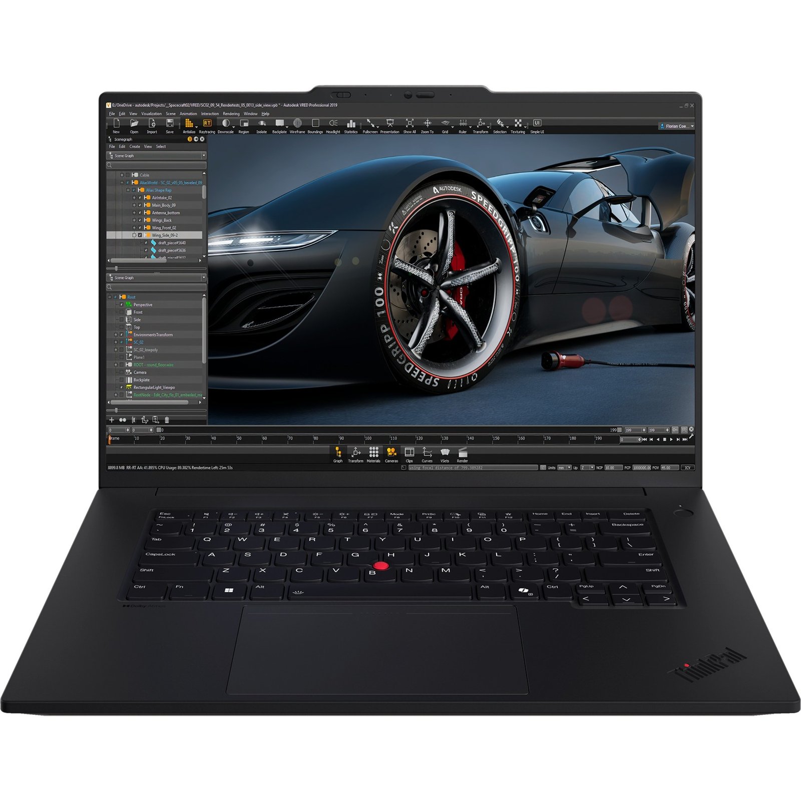 Lenovo ThinkPad P1 G7 (21KV001QGE) Negro, 1 TB 32 GB - Imagen 2