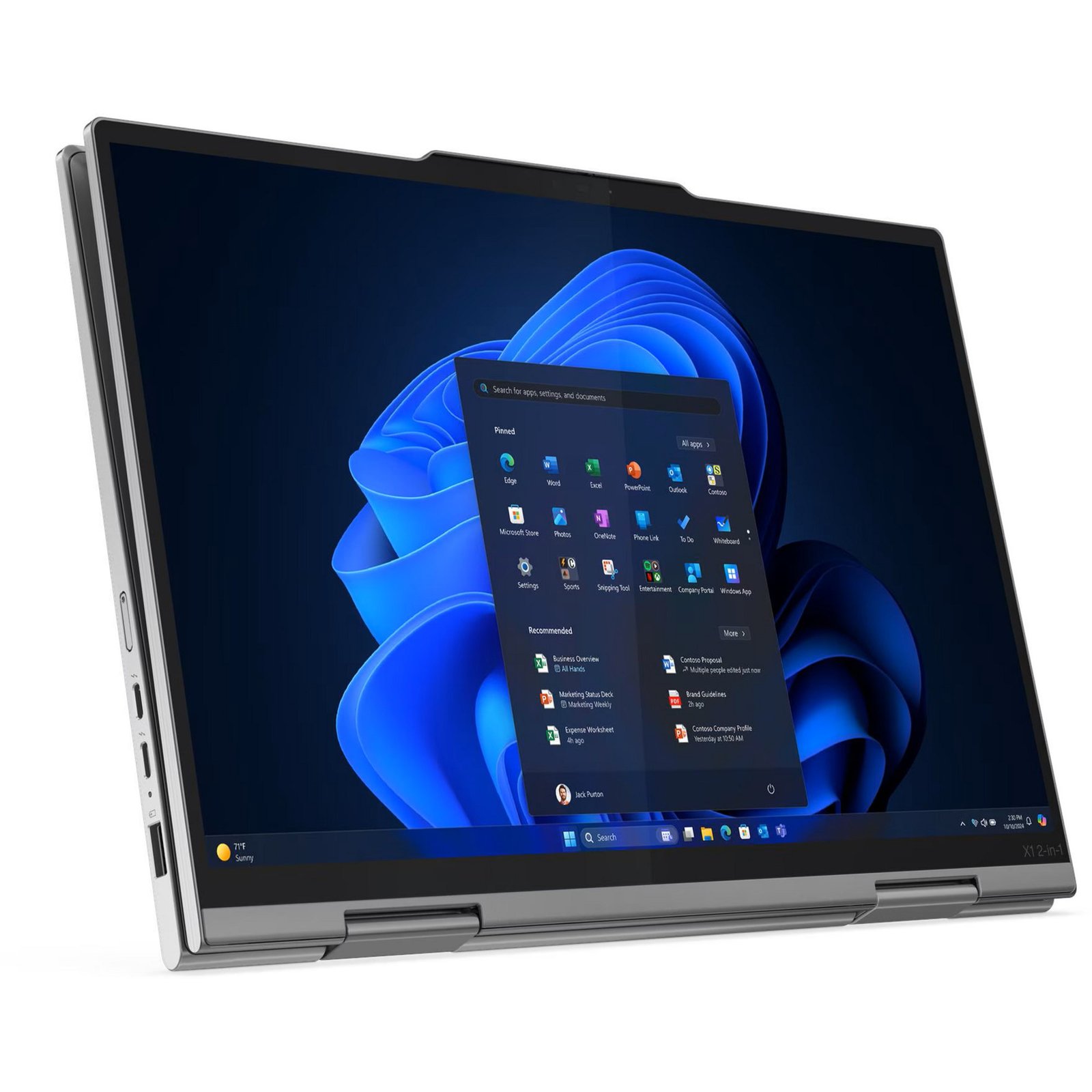 Lenovo ThinkPad X1 2-in-1 G10 Aura Edition (21NU0023GE) Gris, 1 TB 32 GB - Imagen 2