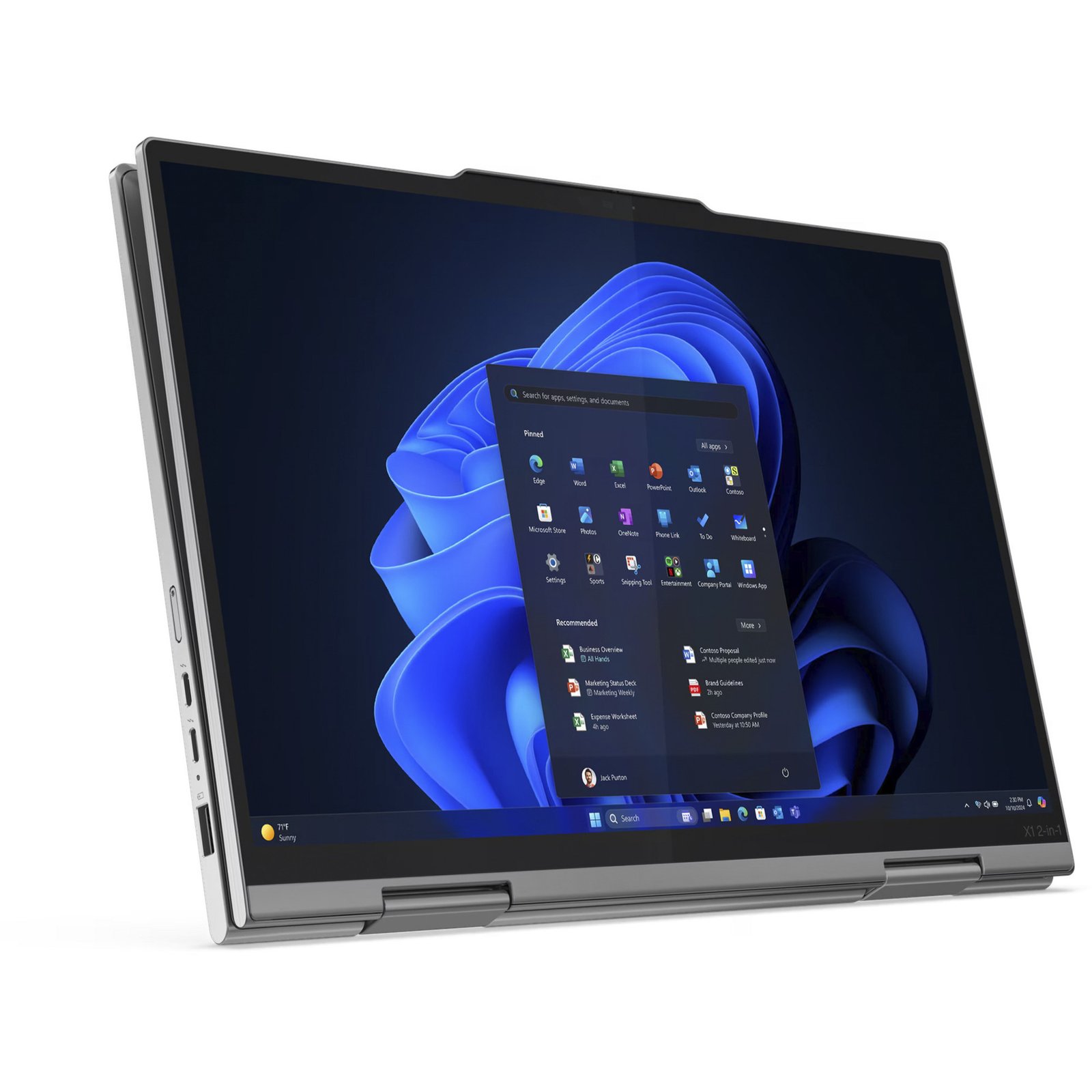 Lenovo ThinkPad X1 2-in-1 G10 Aura Edition (21NU002AGE) Gris, 1 TB 32 GB - Imagen 2