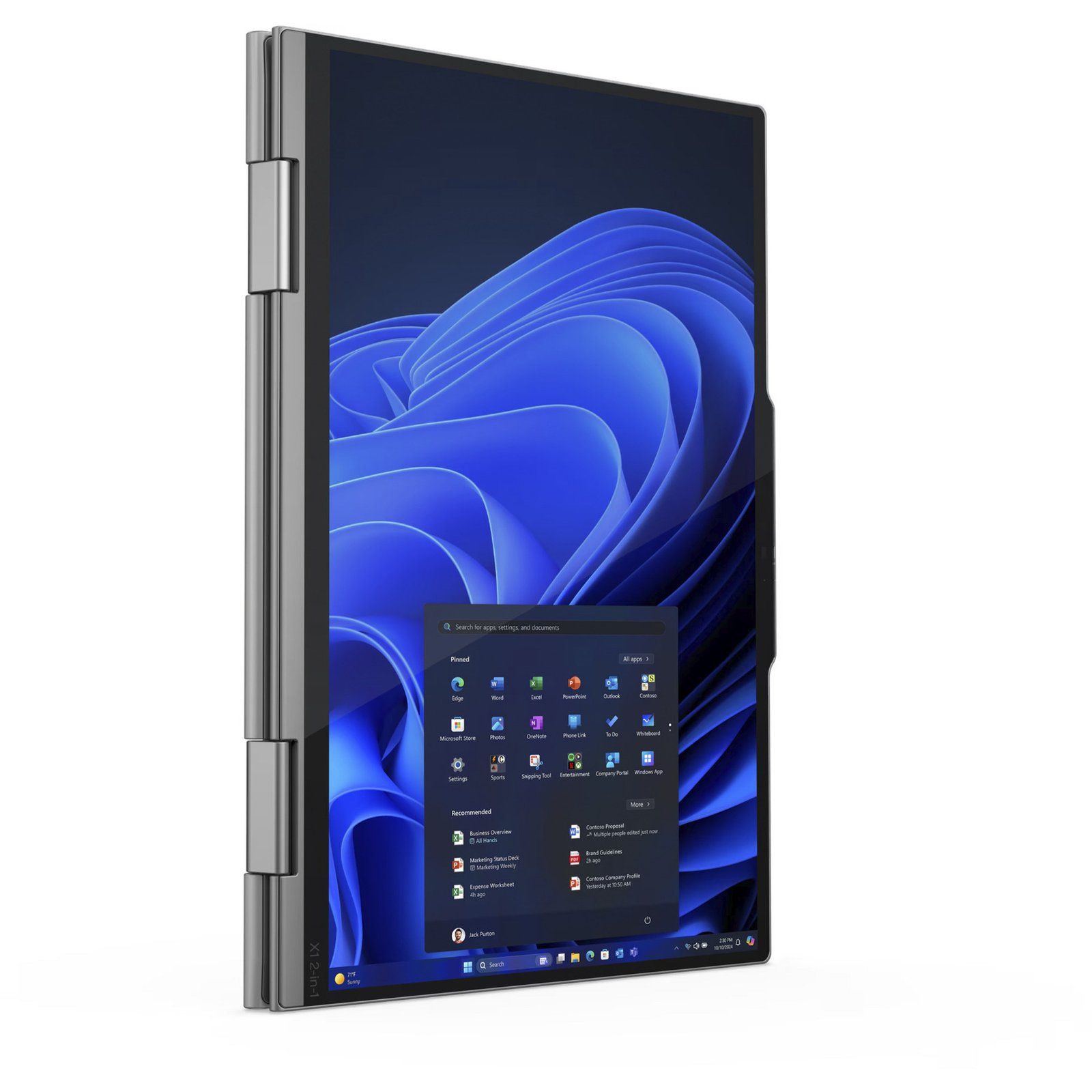 Lenovo ThinkPad X1 2-in-1 G10 Aura Edition (21NU002AGE) Gris, 1 TB 32 GB - Imagen 3