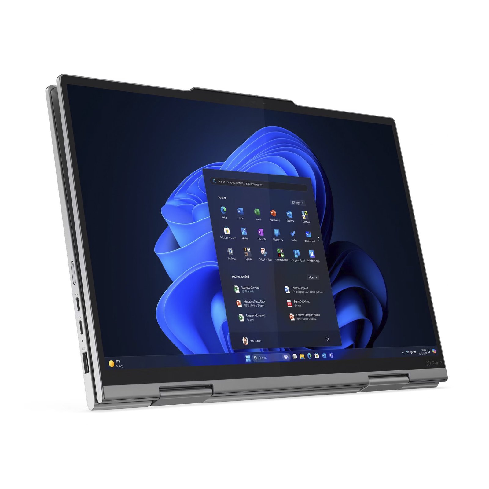 Lenovo ThinkPad X1 2-in-1 G10 Aura Edition (21Q00070GE) Gris, 1 TB 32 GB - Imagen 2