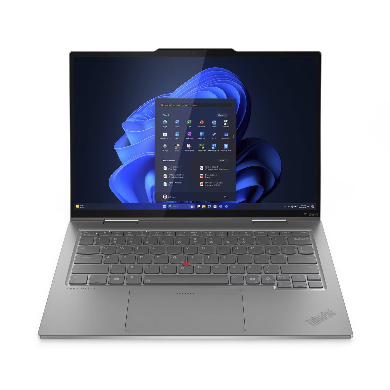Lenovo ThinkPad X1 2-in-1 G10 Aura Edition (21Q00070GE) Gris, 1 TB 32 GB - Imagen 5