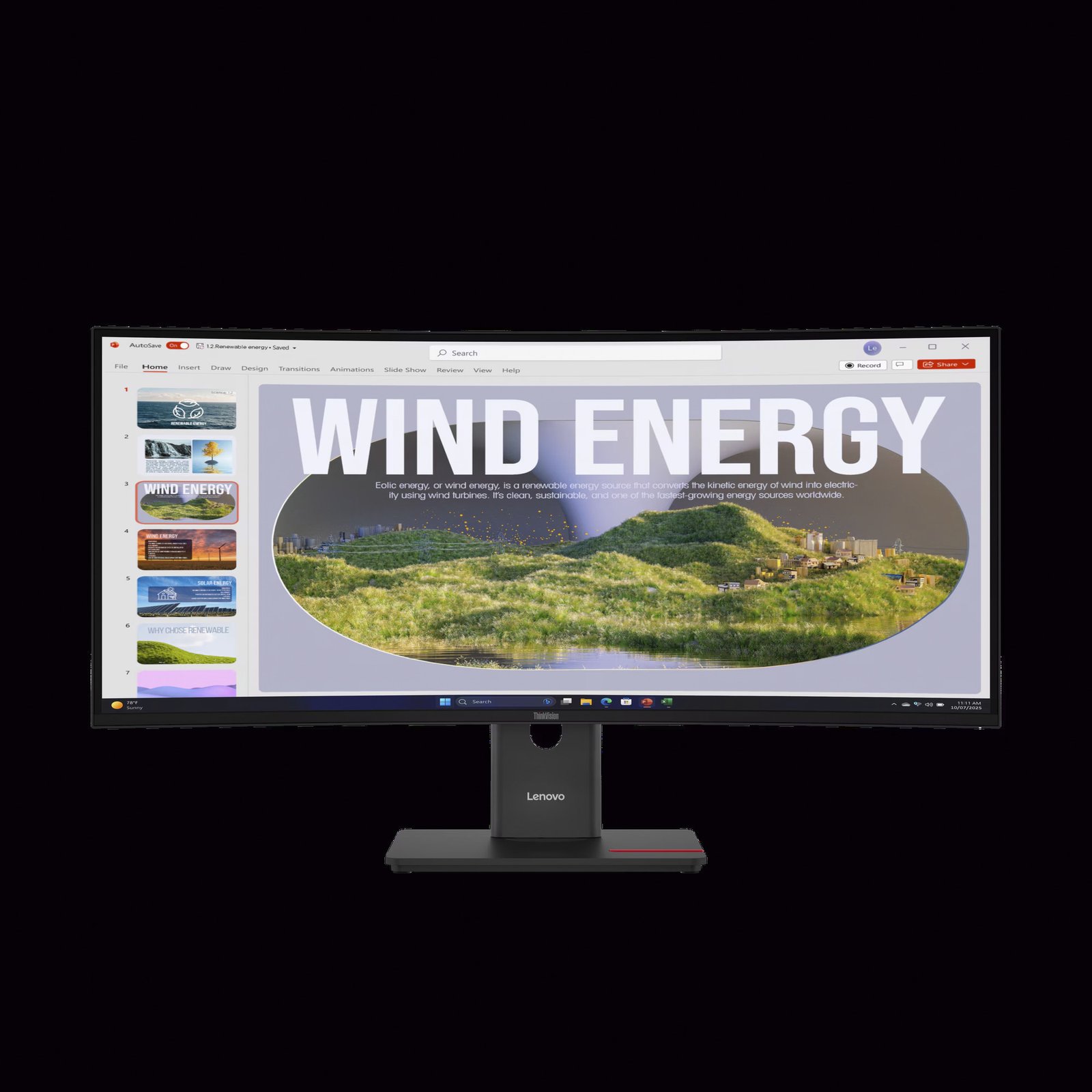 Lenovo ThinkVision T34WD-40 Negro - Imagen 2