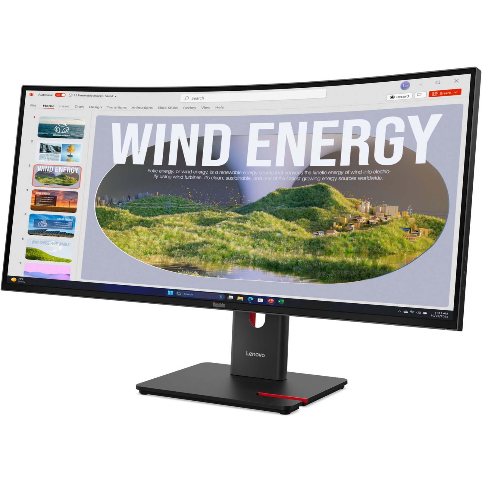 Lenovo ThinkVision T34WD-40 Negro - Imagen 3