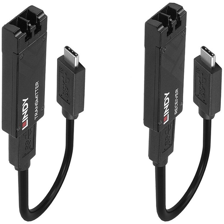 Lindy Fibre Optic USB 3.2 Typ C Extender Negro