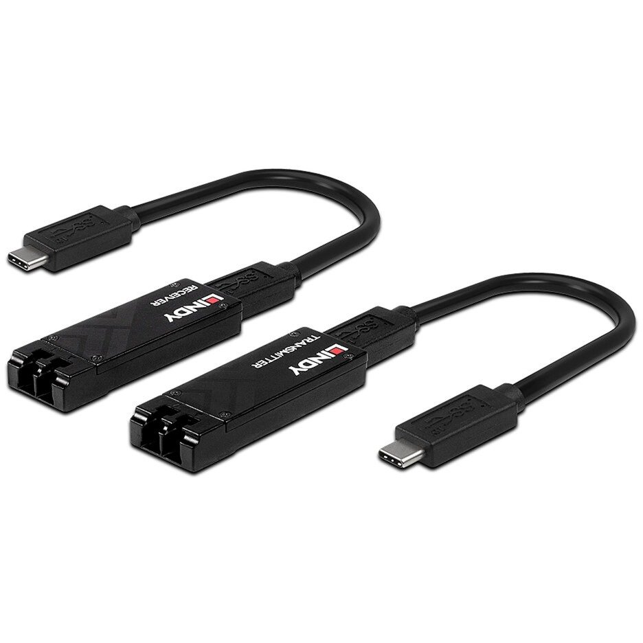 Lindy Fibre Optic USB 3.2 Typ C Extender Negro - Imagen 3