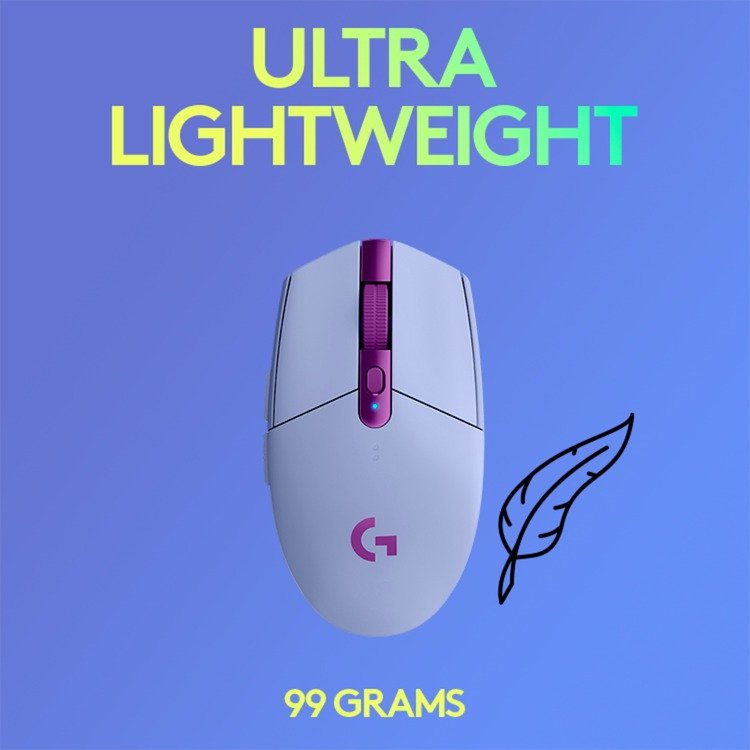 Logitech G305 LIGHTSPEED Gaming Morado - Imagen 5