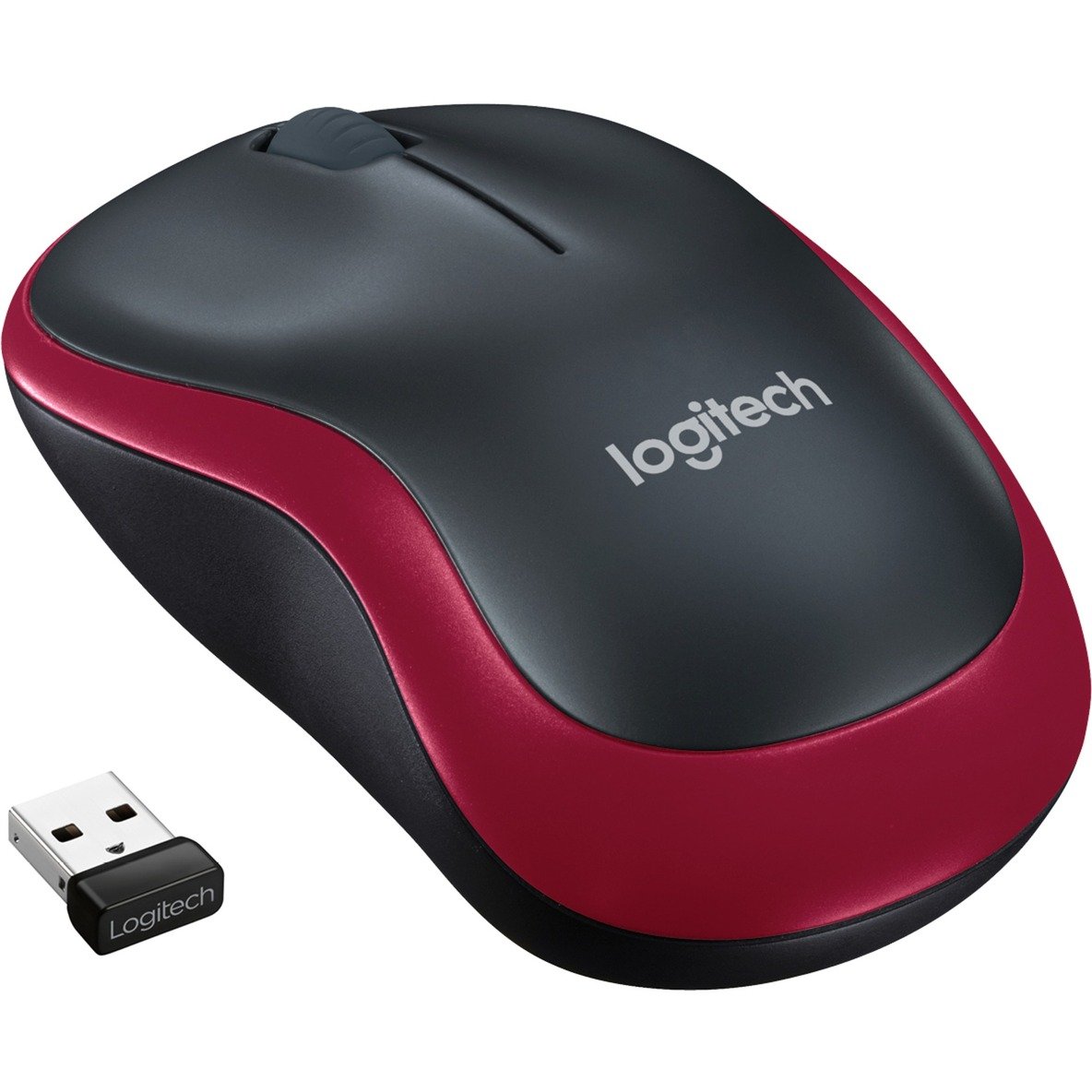 Logitech Wireless Mouse M185 Rojo