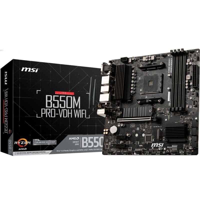 MSI B550M PRO-VDH WIFI Negro