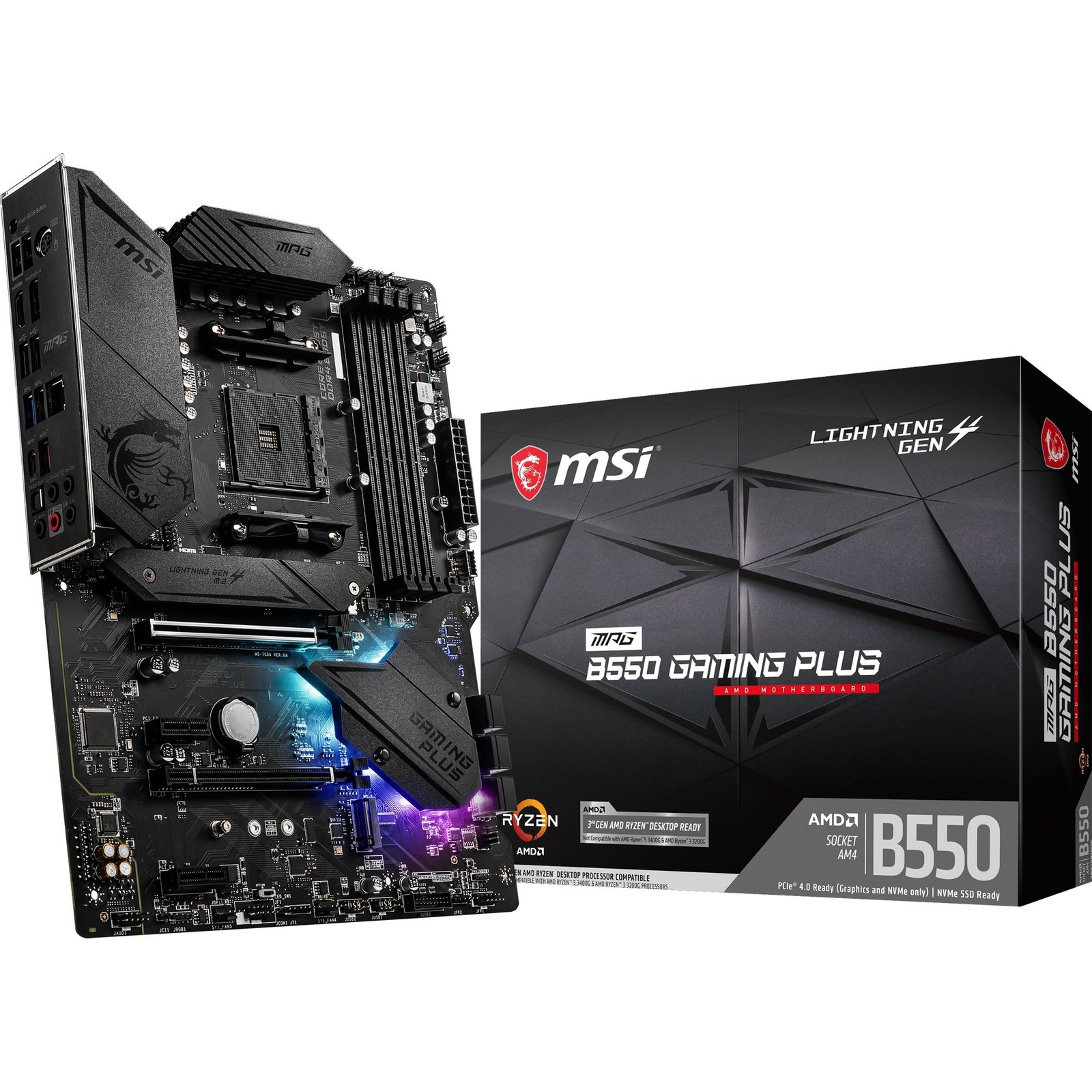 MSI MPG B550 GAMING PLUS Negro