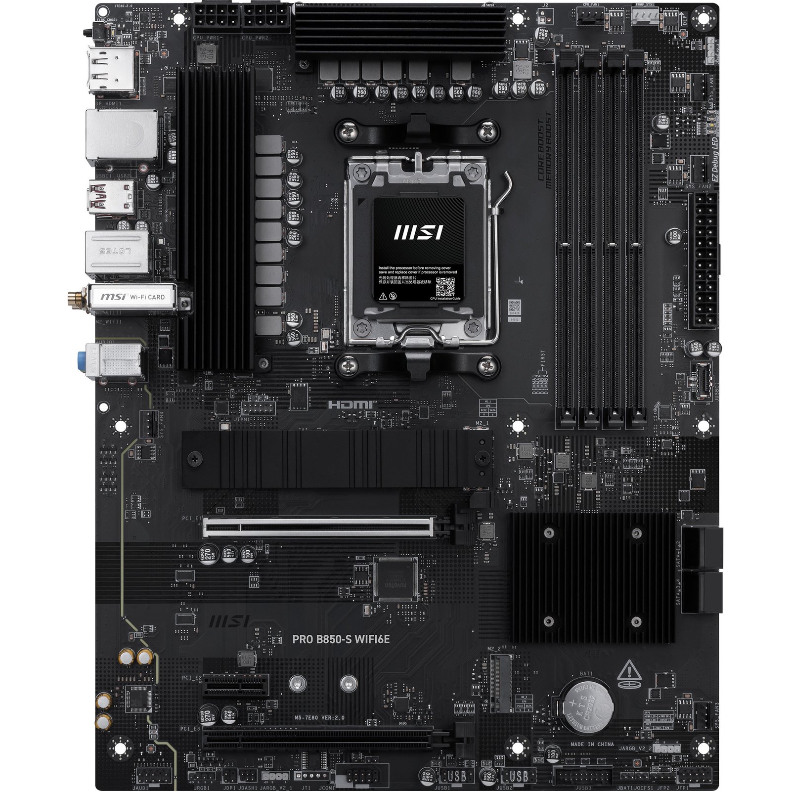 MSI PRO B850-S WIFI6E Negro - Imagen 3