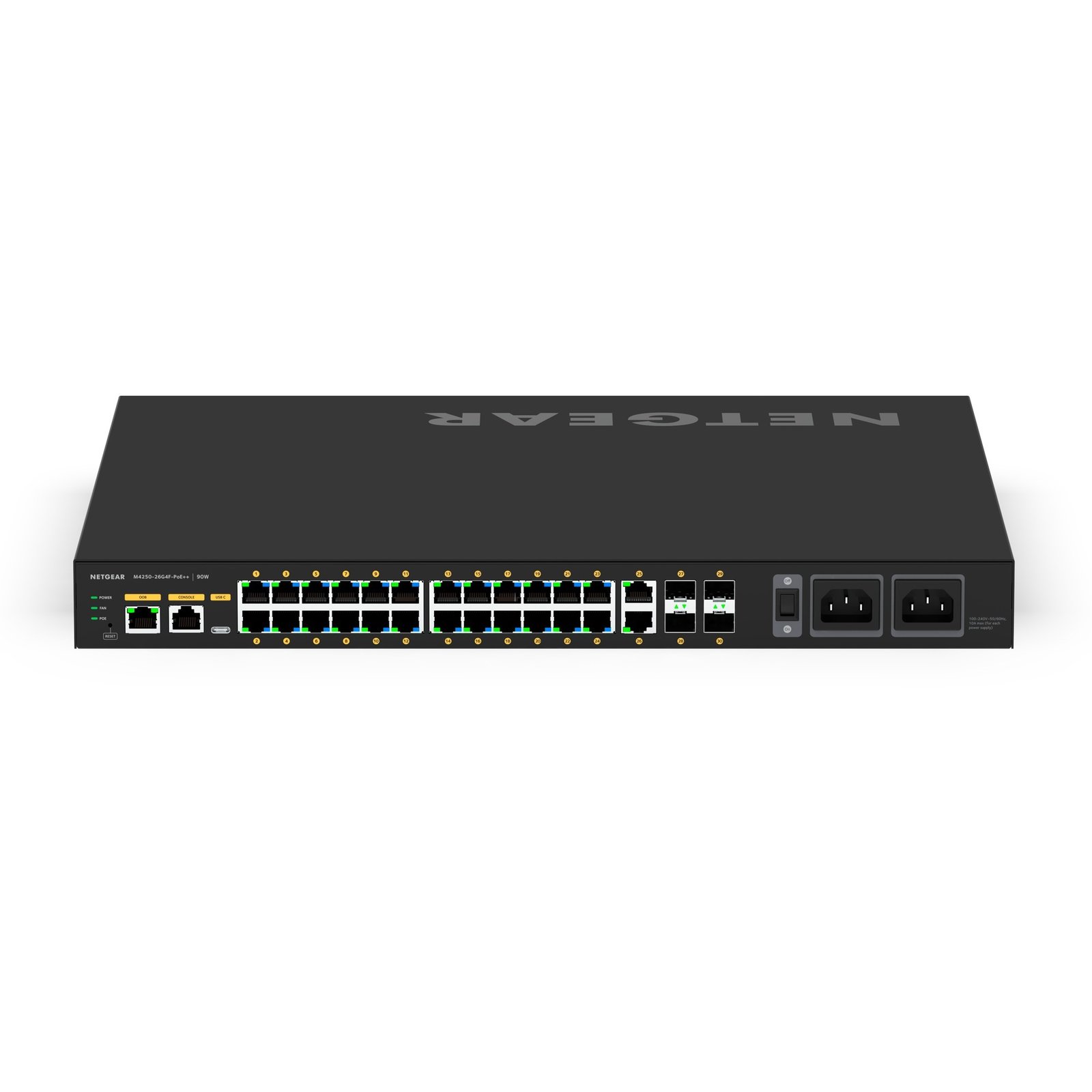 Netgear AV Line M4250-26G4XF-PoE++ Negro - Imagen 2
