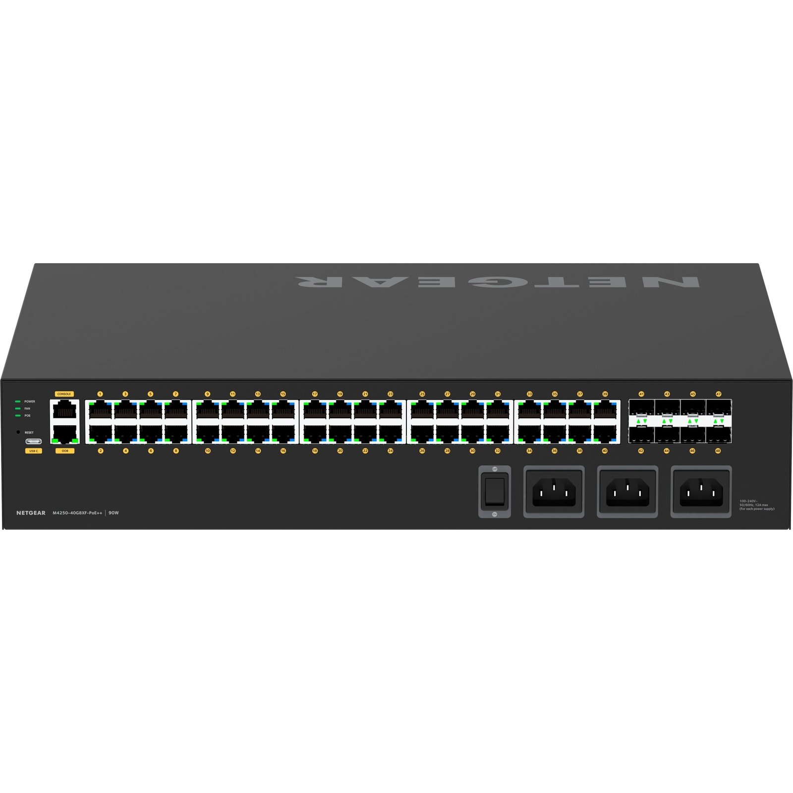 Netgear AV Line M4250-40G8XF-PoE++ Negro