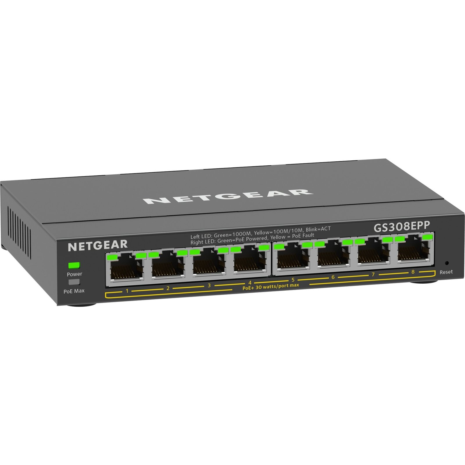 Netgear GS308EPP Negro