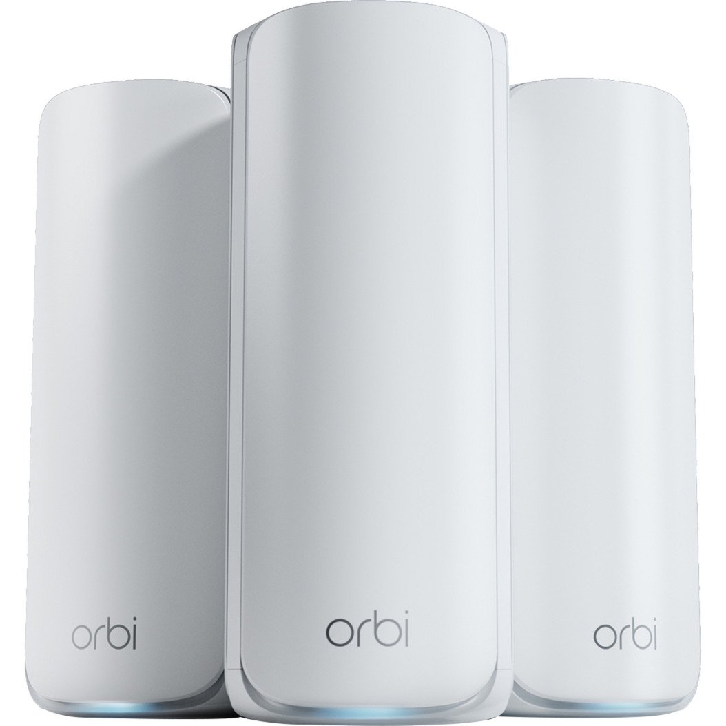 Netgear ORBI RBE773-100EUS WIFI 7 MESH Zusatzsatellit 3er Set Blanco