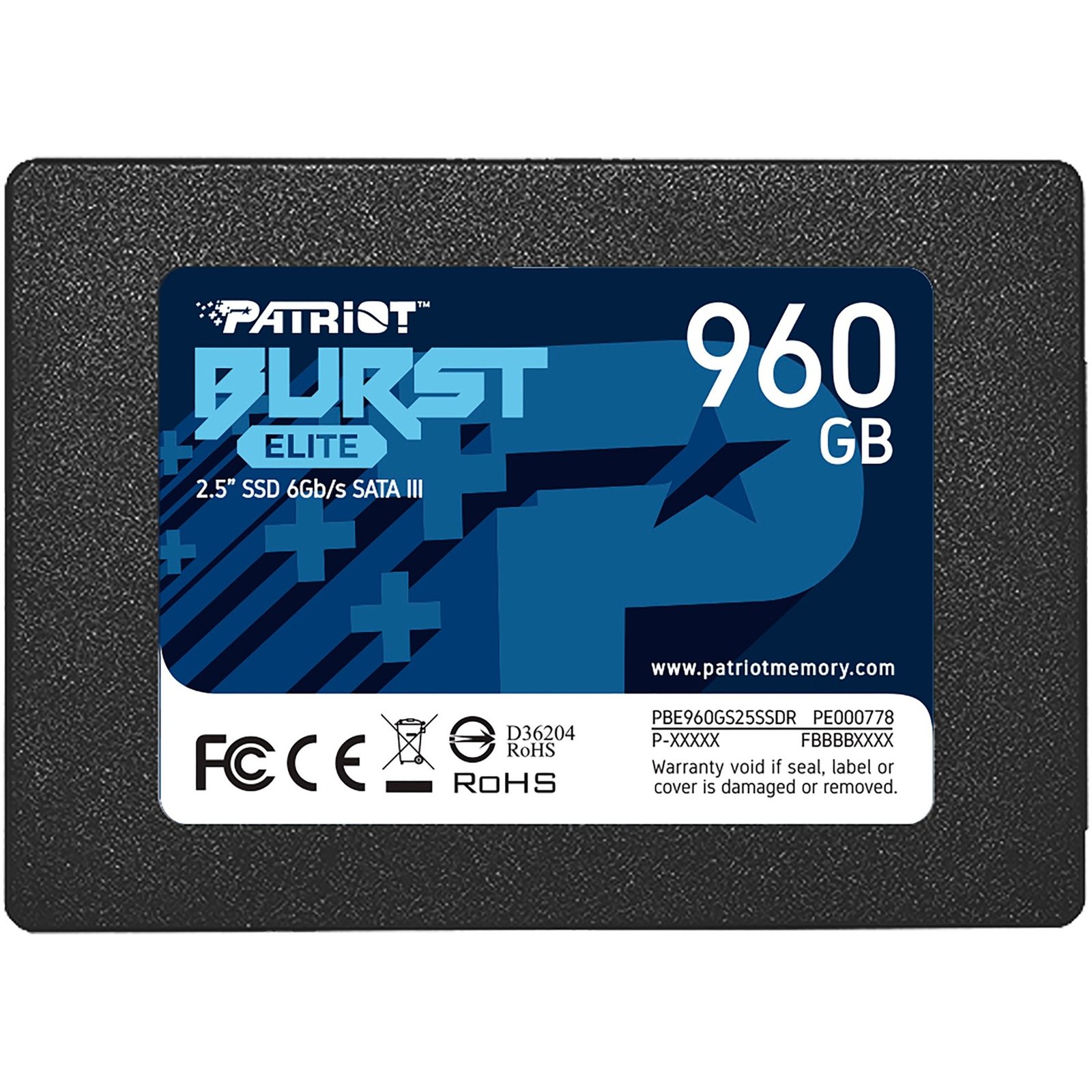 Patriot Burst Elite Negro, 960 GB 6 GB - Imagen 2
