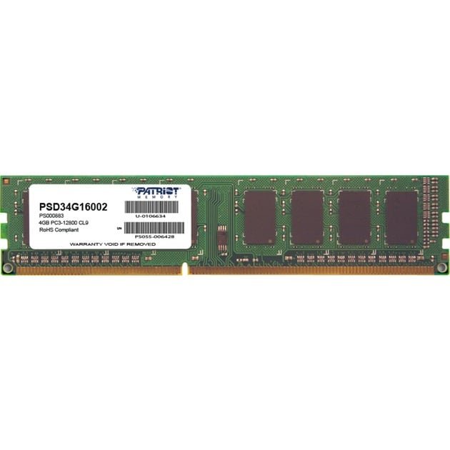 Patriot DIMM DDR3-1600, 4 GB 4 GB