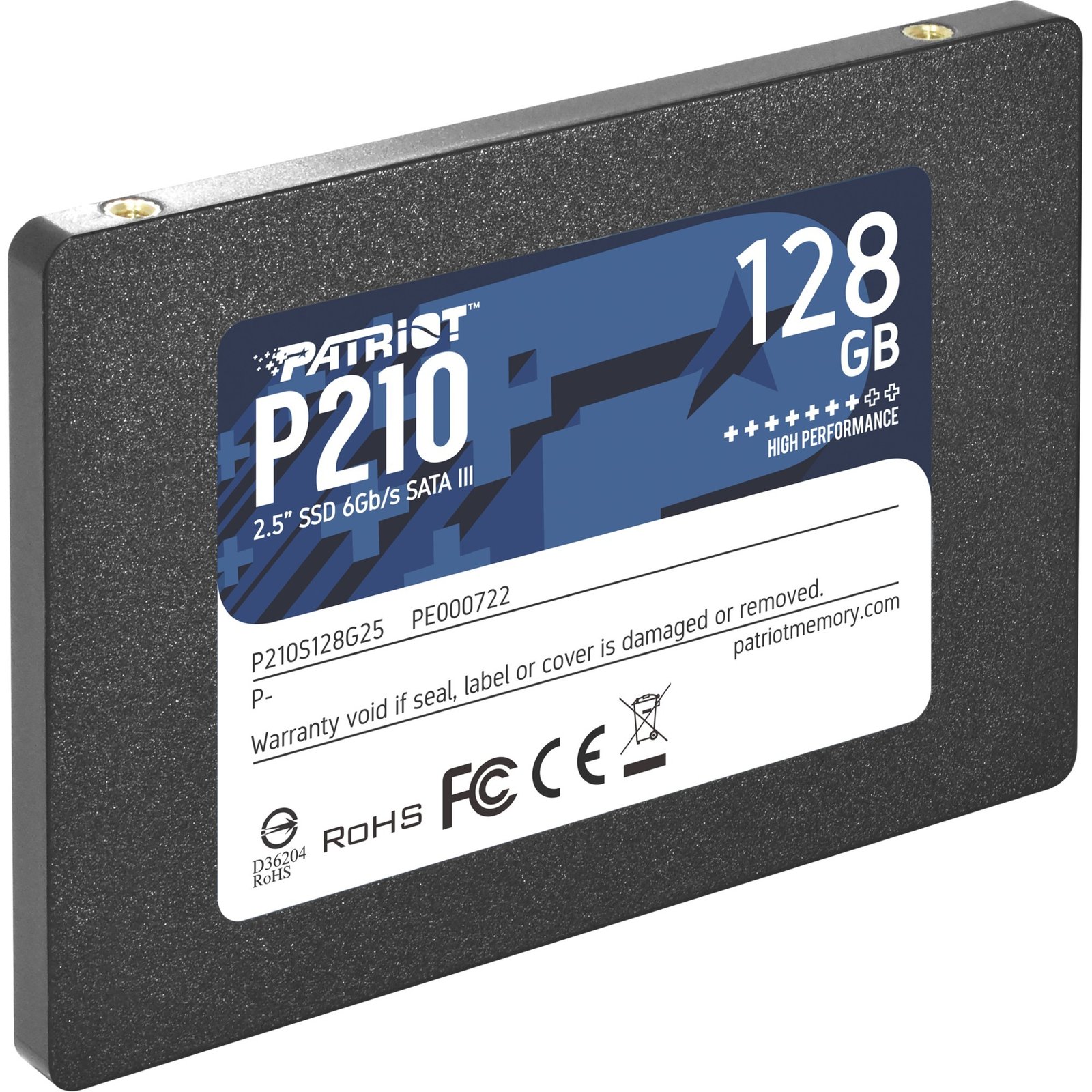 Patriot P210 Negro, 128 GB 6 GB