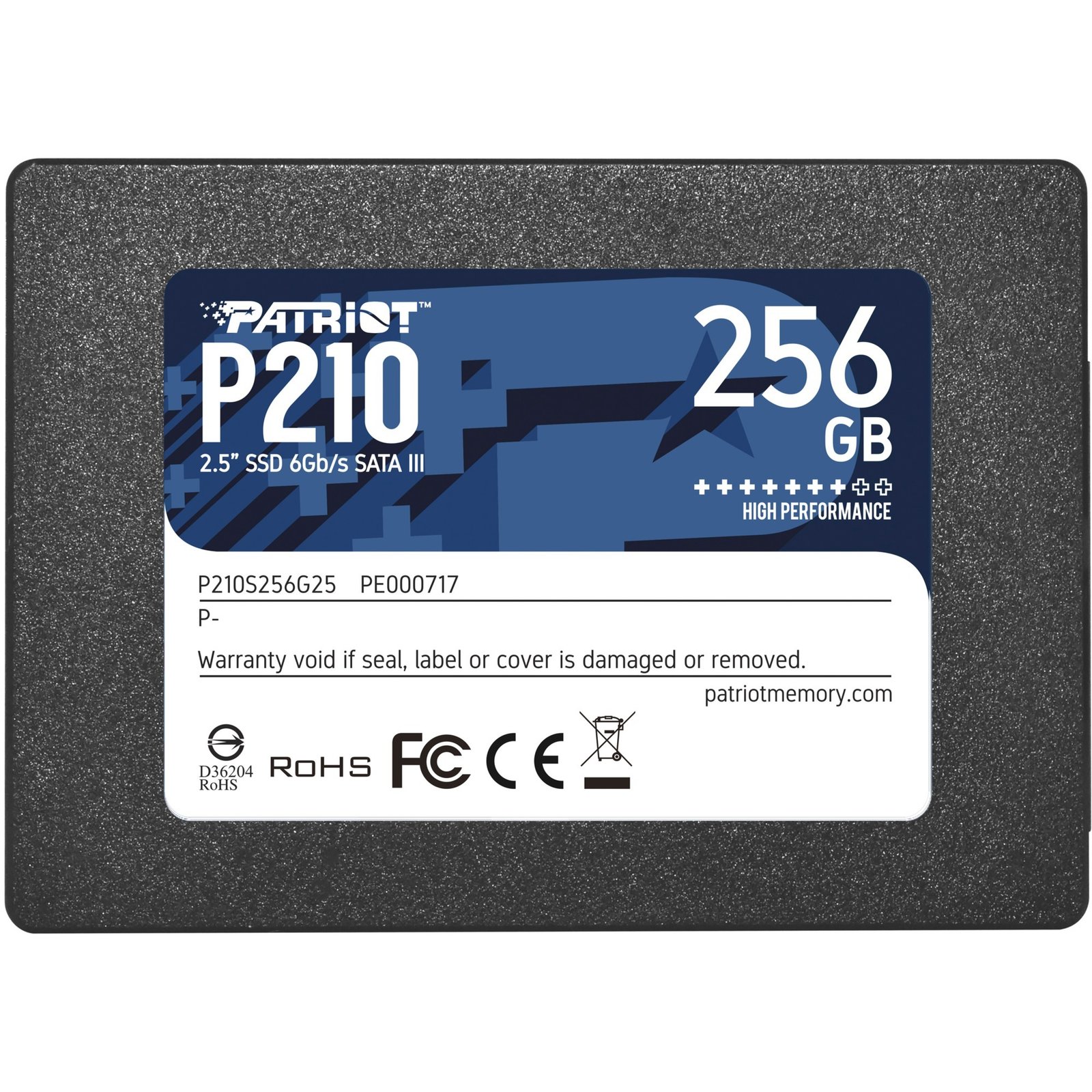 Patriot P210 Negro, 256 GB 6 GB - Imagen 2