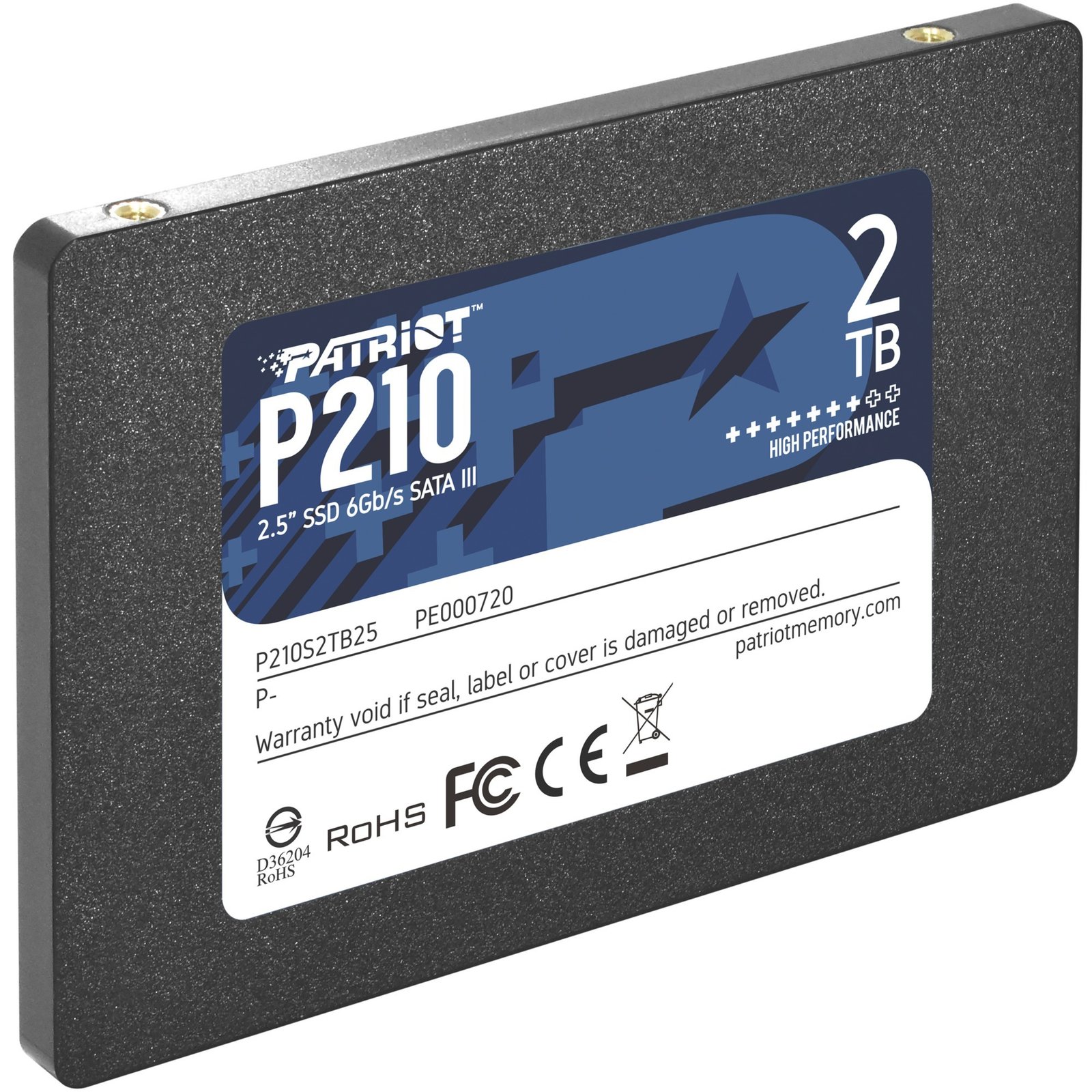 Patriot P210 Negro, 2 TB 6 GB