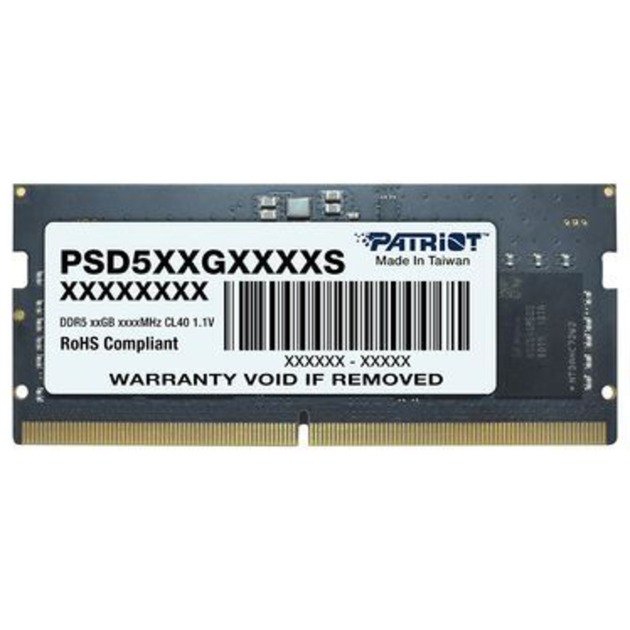 Patriot SO-DIMM DDR5-4800 Negro, 16 GB 16 GB