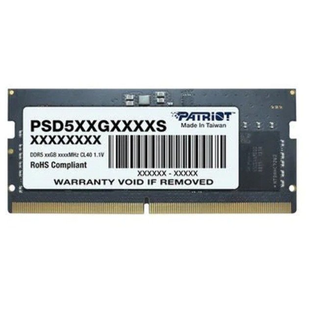 Patriot SO-DIMM DDR5-4800 Negro, 32 GB 32 GB