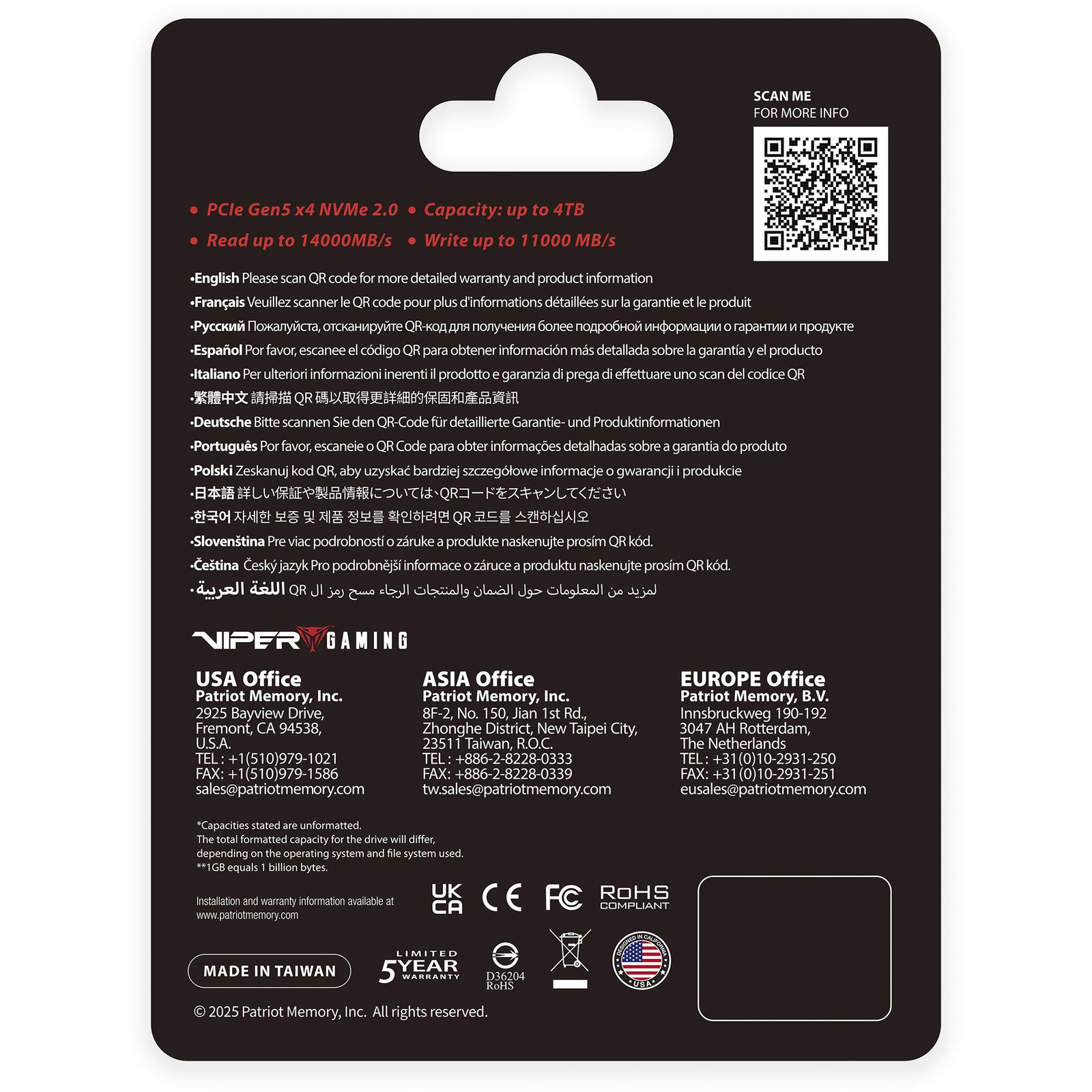 Patriot VIPER PV593, 2 TB - Imagen 5