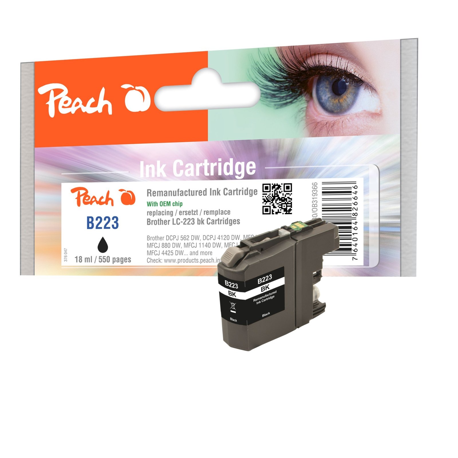 Peach Tinte schwarz PI500-130