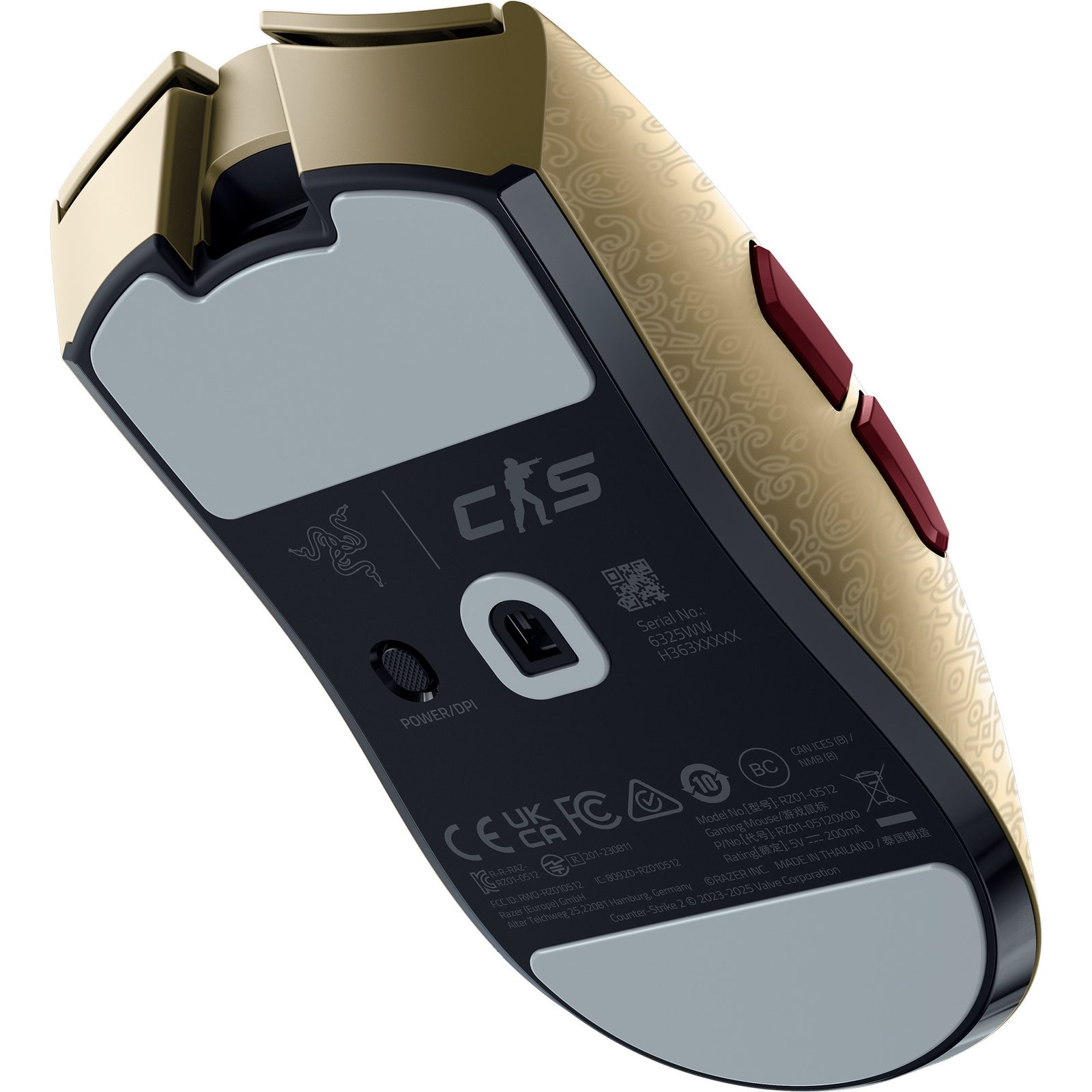 Razer Viper V3 Pro - Counter-Strike 2 Edition Dorado - Imagen 4