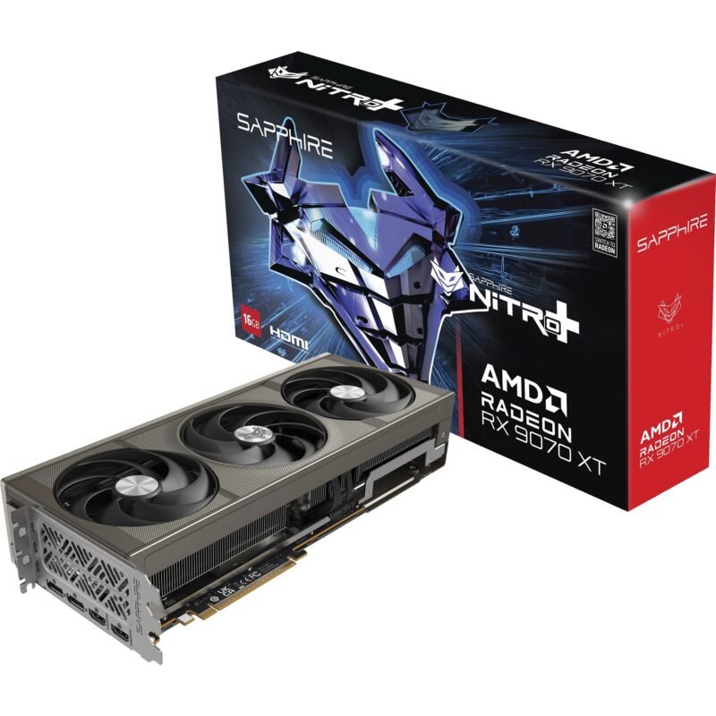 SAPPHIRE Radeon RX 9070 XT Nitro+ Gaming OC Plata