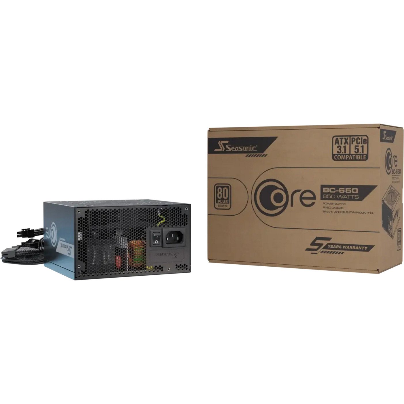 Seasonic CORE BC-650 ATX3.1 Negro - Imagen 5