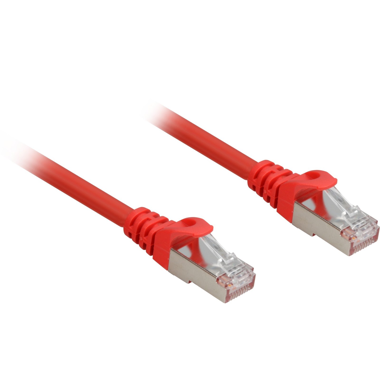 Sharkoon Patchkabel RJ45 Cat.6a SFTP Rojo
