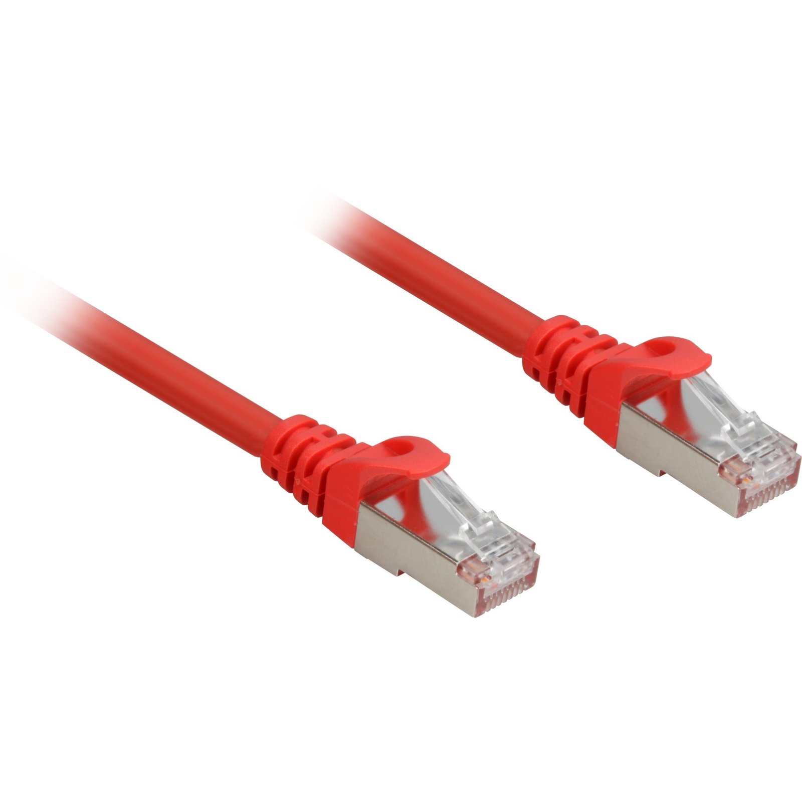 Sharkoon Patchkabel RJ45 Cat.6a SFTP Rojo
