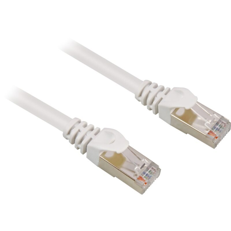 Sharkoon Patchkabel RJ45 Stecker > RJ45 Stecker CAT.6 S/FTP Blanco