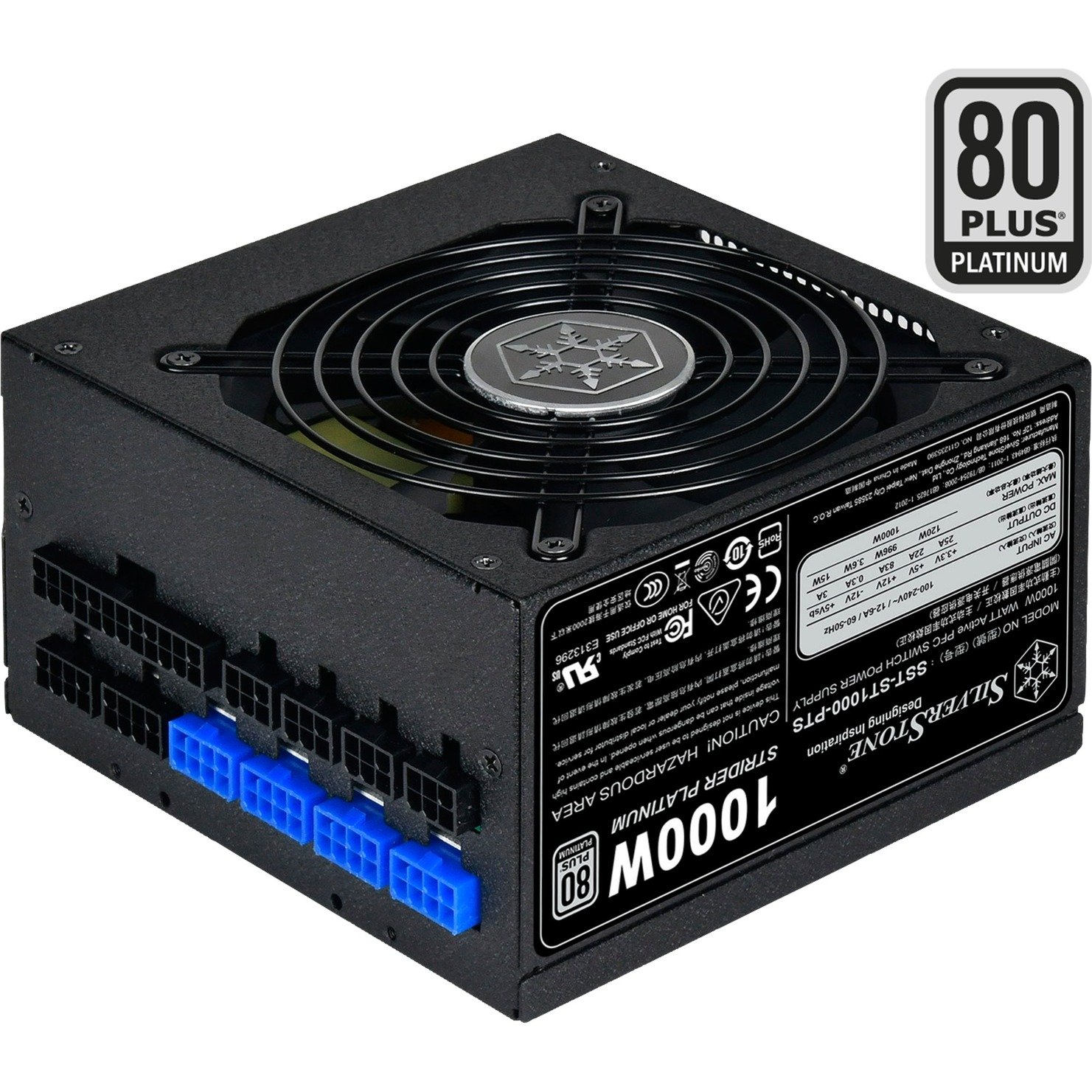 SilverStone SST-ST1000-PTS 1000W Negro