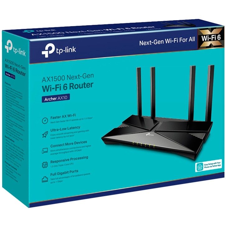 TP-Link Archer AX10 Negro - Imagen 4