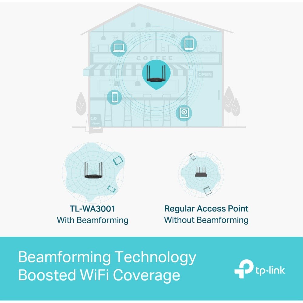 TP-Link TL-WA3001 Dual-Band Wi-Fi 6 Negro - Imagen 5