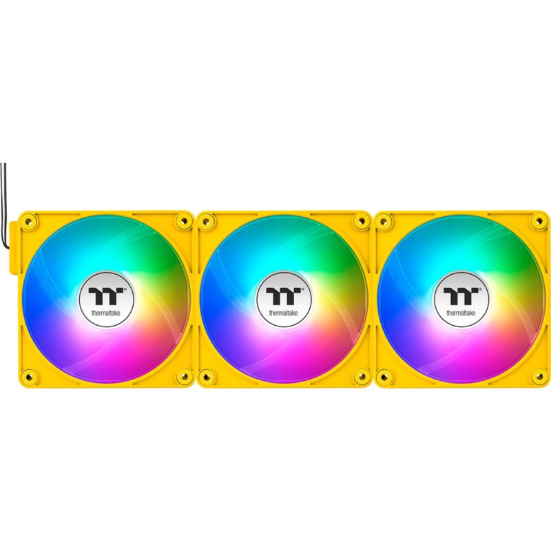 Thermaltake CT120 EX ARGB Sync PC Cooling Fan Bumblebee Amarillo