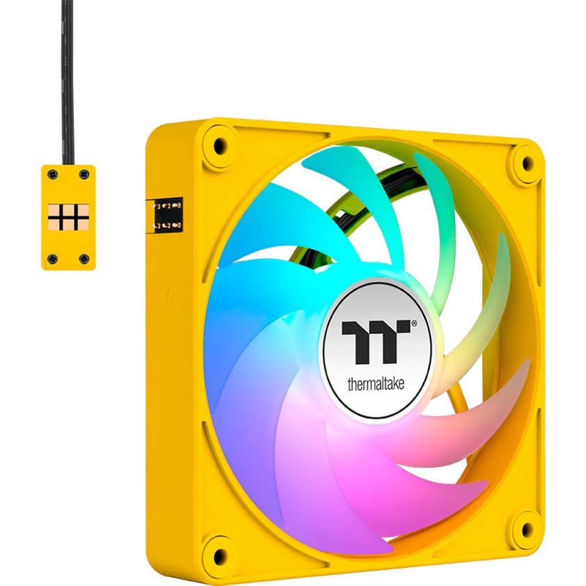 Thermaltake CT120 EX ARGB Sync PC Cooling Fan Bumblebee Amarillo - Imagen 2