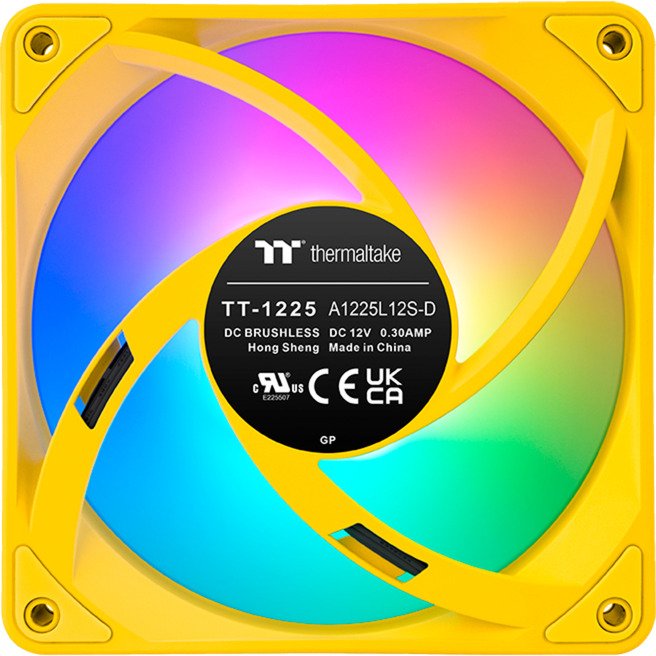 Thermaltake CT120 EX ARGB Sync PC Cooling Fan Bumblebee Amarillo - Imagen 4