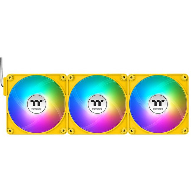 Thermaltake CT120 EX Reverse ARGB Sync PC Cooling Fan Bumblebee Amarillo - Imagen 2
